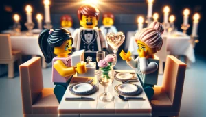 Lego women proposing