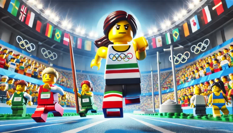 Lego female athlete in the olympics