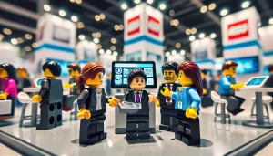 Lego people at an industry conference