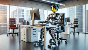 LEGO business woman is enhanced by Gen AI