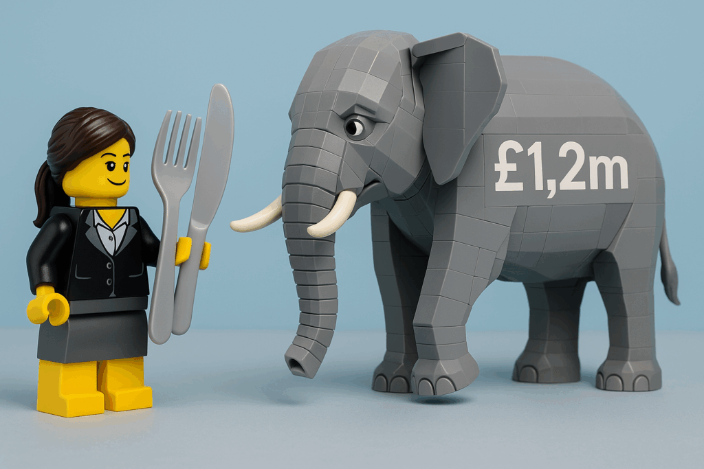 How do you eat an elephant?